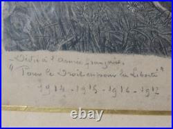 Paire de gravures Patriotiques WW1 circa 1917