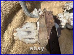 Paire de grimpettes / griffes monteur de ligne Allemand ww1 radio téléphone