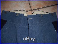 Pantalon Off Fr Bleu Horizon Mle 1915/1918 Datee 1918