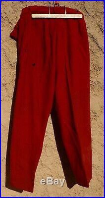 Pantalon Rouge Garance Piou-piou Wwi Guerre 1914-1918 Original Uniforme France 4