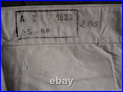 Pantalon à pont toile blanche matelot tenue été daté 1920 neuf matr Lorient 3 ww