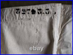 Pantalon à pont toile blanche matelot tenue été daté 1920 neuf matr Lorient 3 ww