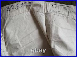 Pantalon à pont toile blanche matelot tenue été daté 1920 neuf matr Lorient 3 ww
