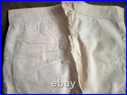 Pantalon à pont toile blanche matelot tenue été daté 1920 neuf matr Lorient 3 ww