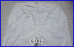 Pantalon blanc Colonial français WW1/WW2 14 18 France 1940