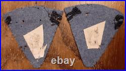 Pattes de Col Bleu Horizon Capote 1915 BH ORIGINAL Officier France 1914/1918 WWI