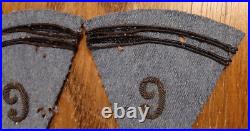 Pattes de Col Bleu Horizon Capote 1915 BH ORIGINAL Officier France 1914/1918 WWI