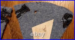 Pattes de Col Bleu Horizon Capote 1915 BH ORIGINAL Officier France 1914/1918 WWI