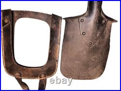 Pelle allemande WW1 avec cuir fauve confection 1915 riveté, manque la sangle