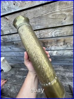 Pin-up Paire de Douille Travail de Poilu Ancien WW1 Soldat Trench Art