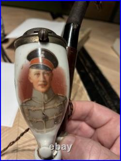 Pipe Bavaroise porcelaine 5. ARMEE Weihnachten 1914 ww1 allemand 1918