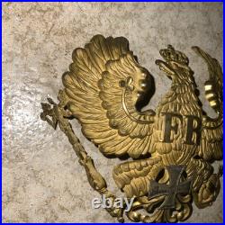 Plaque Casque A Pointe Officier Prussien Reserviste