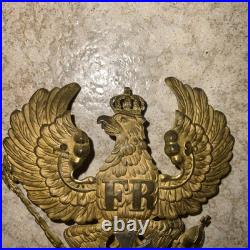 Plaque Casque A Pointe Officier Prussien Reserviste