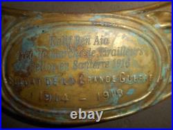 Plaque Casque Adrian Mle 1915 Du Soldat 4 Reg De Marche De Tirailleur 1916
