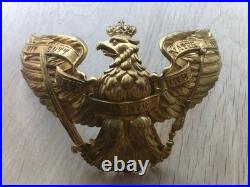 Plaque pour casque à pointe de grenadiers modèle 1895 à pontets