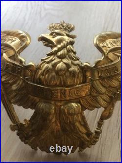 Plaque pour casque à pointe de grenadiers modèle 1895 à pontets