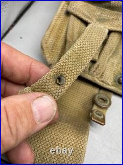 Pochette En Toile Pattern 1908 De L'Armée Britannique WW1 Original