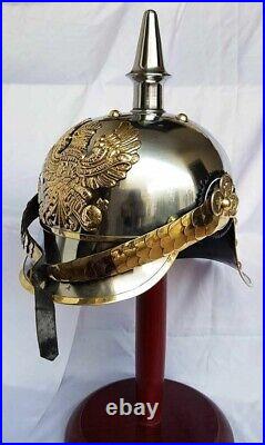 Première Guerre Mondiale & WWII Allemand Prussien Pickelhaube Casque, Armée