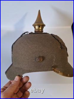 Première Guerre mondiale bonnet à boutons de rechange prussien en feutre couv