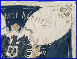 Prusse militaria 14/18 Prussian German flag étendard bannière cravate régiment