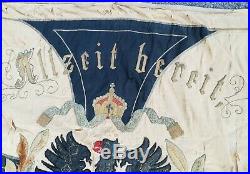 Prusse militaria 14/18 Prussian German flag étendard bannière cravate régiment