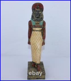 RARE ANCIENNE STATUE EGYPTIENNE ANTIQUE Seigneur du Guerrier Sekhmet (EGYCOM)