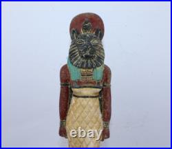 RARE ANCIENNE STATUE EGYPTIENNE ANTIQUE Seigneur du Guerrier Sekhmet (EGYCOM)