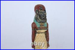 RARE ANCIENNE STATUE EGYPTIENNE ANTIQUE Seigneur du Guerrier Sekhmet (EGYCOM)