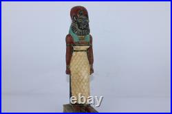 RARE ANCIENNE STATUE EGYPTIENNE ANTIQUE Seigneur du Guerrier Sekhmet (EGYCOM)