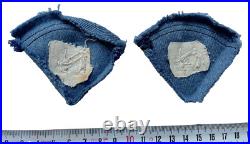 RARE Insigne paire de pattes de col du 14e RI cannetille officiers cadres 14-18