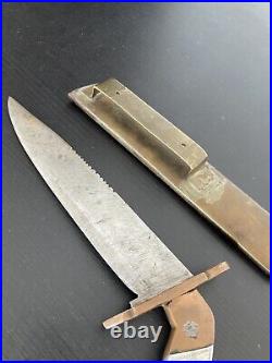 RARE Travail de Poilu Artisanat Tranchée WWI Coupe Military couteau a identifier