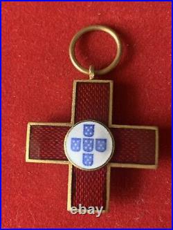 RARE médaille du Dévouement Croix Rouge Portugal ww1