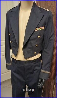 RARE tenue de gala et manteau long nominatif d'un capitaine de vaisseau 1912