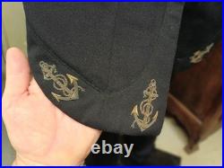RARE tenue de gala et manteau long nominatif d'un capitaine de vaisseau 1912