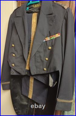 RARE tenue de gala et manteau long nominatif d'un capitaine de vaisseau 1912