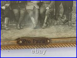 Rare ANCIEN CADRE porte PHOTO bronze doré émail émaillé POILU WW1 guerre 14 18