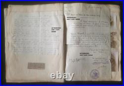 Rare Archive militaire c1914/ 1916 M Roudil guerre 123 correspondances /8photos