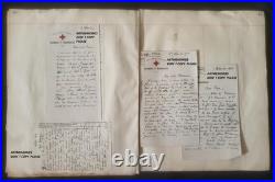 Rare Archive militaire c1914/ 1916 M Roudil guerre 123 correspondances /8photos