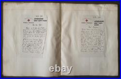 Rare Archive militaire c1914/ 1916 M Roudil guerre 123 correspondances /8photos