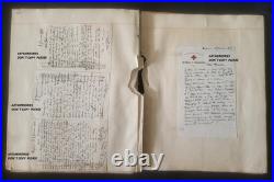 Rare Archive militaire c1914/ 1916 M Roudil guerre 123 correspondances /8photos