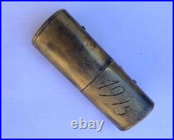 Rare Briquet de poilu 14-18 artisanat de tranchée trench art WW1 lighter