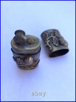 Rare Briquet de poilu 14-18 artisanat de tranchée trench art WW1 lighter