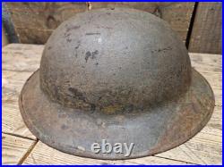 Rare Brodie Anglais WW1 de la 3e divisions de Cavalry avec insigne pient