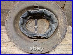 Rare Brodie Anglais WW1 de la 3e divisions de Cavalry avec insigne pient