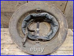 Rare Brodie Anglais WW1 de la 3e divisions de Cavalry avec insigne pient