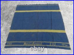 Rare Couverture de selle cavalerie Francaise Harnachement datée 1922