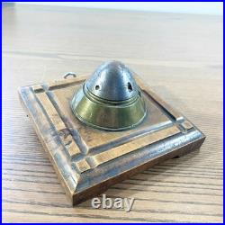 Rare Encrier d'offcier militaire WWI artisanal 1914-18