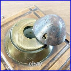 Rare Encrier d'offcier militaire WWI artisanal 1914-18