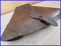 Rare Etui 1881 pour le Reichrevolver modèle 1879 en cuir brun modèle long WWI