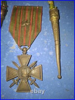 Rare Grouping Poilu 162 RI Patte Col Fourragere MPF MpLF 1914 Tranchee Verdu